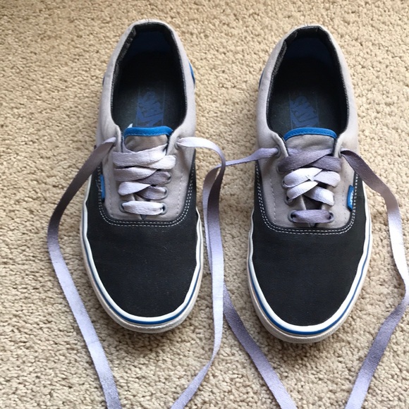 Men’s Black, Gray and Blue Vans